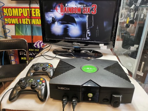 Zdjęcie oferty: XBOX CLASSIC + 2 PADY ORYGINALNE + OKABLOWANIE