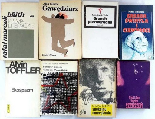 Zdjęcie oferty: Zestaw 8 książek Literatura Toffler Greene Schmidt