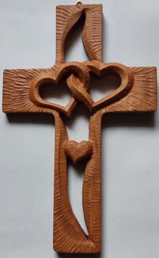Zdjęcie oferty: Krzyż, Płaskorzeźba, 3D, drewno 