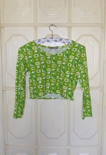 Zdjęcie oferty: Krótka bluzka we wzory 38,M Le Frog croptop top