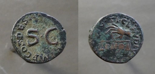 Zdjęcie oferty: Rzym,Imperium,Claudius 41-54 n.e.braz,rzadka