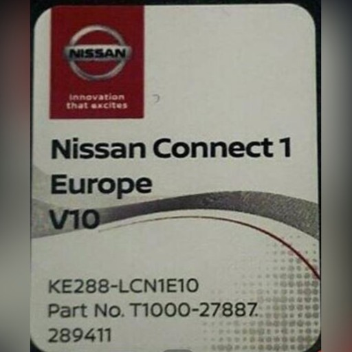 Zdjęcie oferty: Nissan Connect 1 v10 Europe 2020 LCN1 NAJNOWSZA