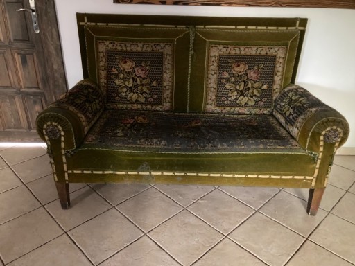 Zdjęcie oferty: Stara zielona sofa unikat 