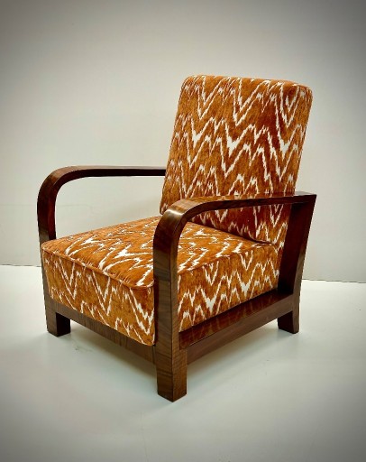 Zdjęcie oferty: Orzechowy fotel Art Deco. Polska, lata 30-te
