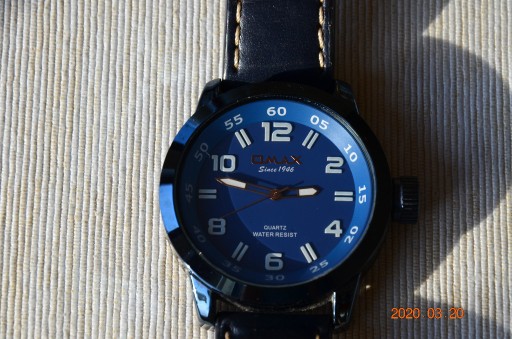 Zdjęcie oferty: zegarek Qmax Quartz niebieski