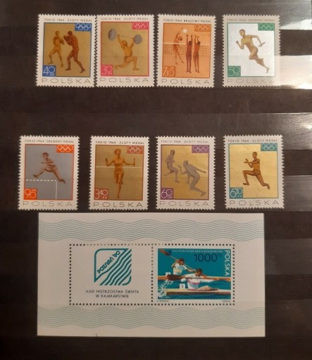 Zdjęcie oferty: Znaczki pocztowe sport (znaczki, bloczek) Polska