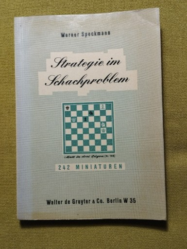 Zdjęcie oferty: Strategie im Schachproblem Speckmann Szachy