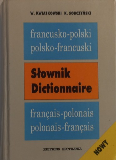 Zdjęcie oferty: Słownik Dictionnaire Francusko-Polski Polsko-Francuski