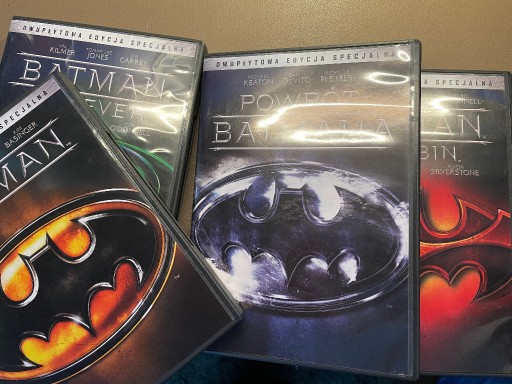 Zdjęcie oferty: BATMAN 4 FILMY, Powrót Batmana, Batman forever itd