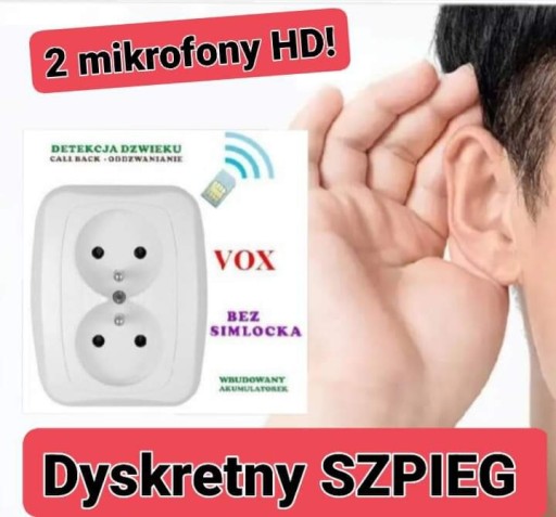 Zdjęcie oferty: PODSŁUCH GSM DYSKRETNE GNIAZDKO VOX ODDZWANIA!