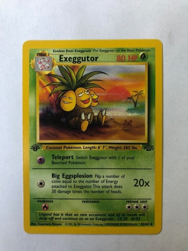 Zdjęcie oferty: Exeggutor karta pokemon 35/64 jungle NM 1st 