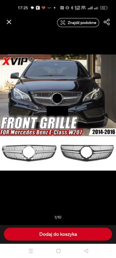 Zdjęcie oferty: Grill atrapa mercedes c207 a207 w207 e-klasa coupe