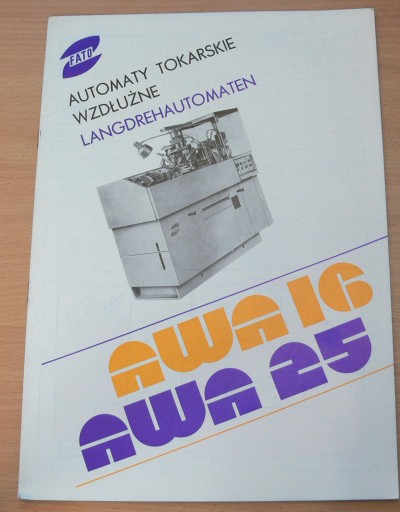 Zdjęcie oferty: FOLDER AUTOMAT TOKARSKI I AWA-16 AWA-25 