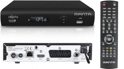 Zdjęcie oferty: Tuner DVB-T Manta HbbTV HDMI/Scart/USB/LAN