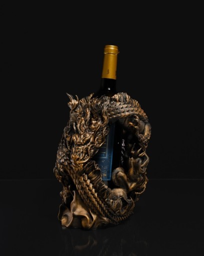 Zdjęcie oferty: Uchwyt na wino ze smokiem-Ręcznie malowany