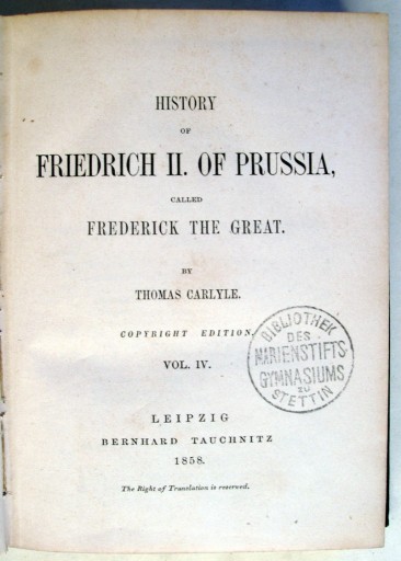 Zdjęcie oferty: HISTORY OF FRIEDRICH II OF PRUSSIA. IV and V. 1858