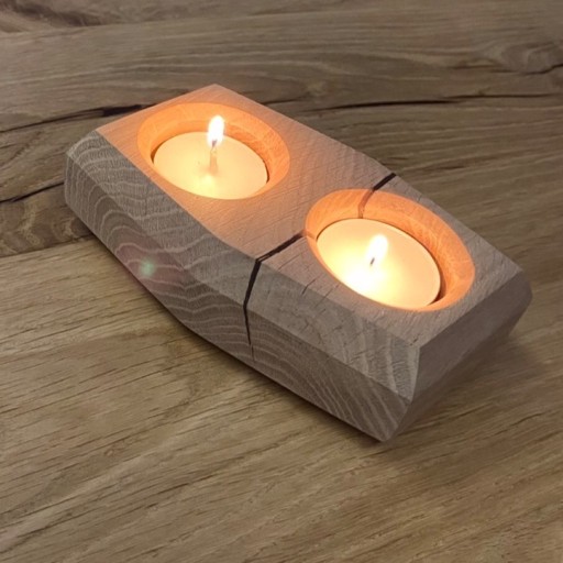 Zdjęcie oferty: Świecznik tealight dąb podgrzewacz 