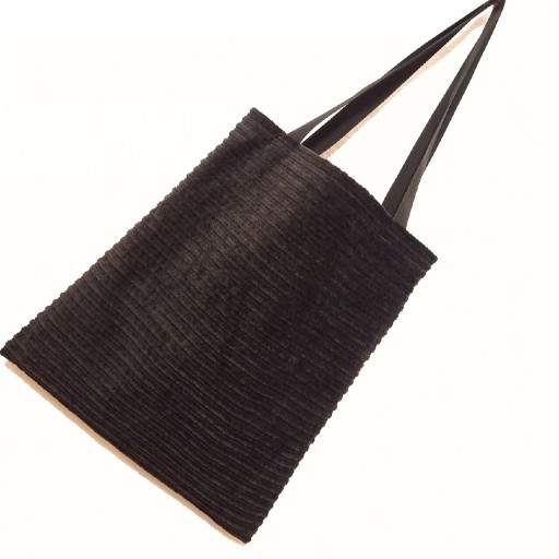 Zdjęcie oferty: Czarna sztruksowa torba shopperka Handmade 