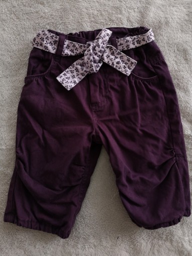 Zdjęcie oferty: Eleganckie ocieplane spodnie z paskiem H&M 62