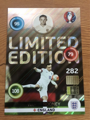 Zdjęcie oferty: Wayne Rooney XXL Limited Edition euro 2016 karta