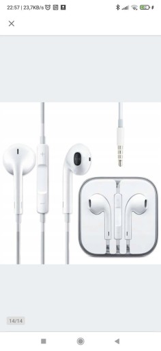 Zdjęcie oferty: Słuchawki przewodowe douszne Do Apple MD827LL/A