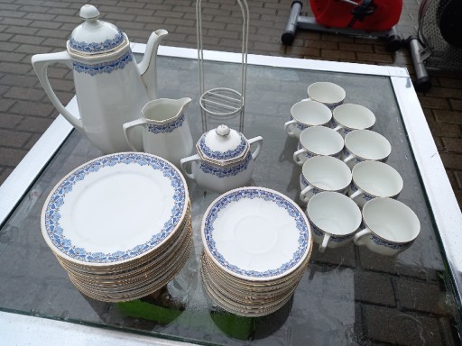 Zdjęcie oferty: Komplet porcelany Hehelcherzer bavaria niebieska