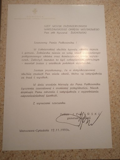 Zdjęcie oferty: List od Generała do Generał