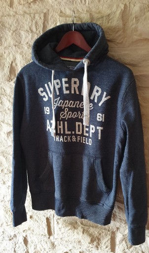 Zdjęcie oferty: Bluza z kapturem Superdry - Szara,Niebieska - r. S