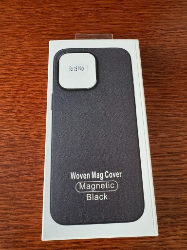 Zdjęcie oferty: Etui Woven Mag Cover do IPHONE 15 PRO czarny