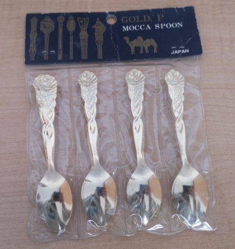 Zdjęcie oferty: zestaw 12 łyżeczek pozłacane GOLD P. Mocca Spoon