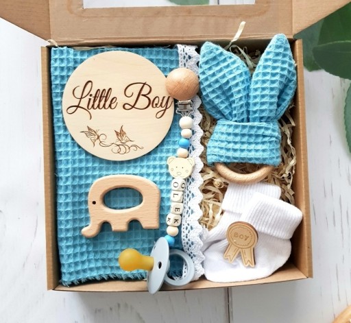 Zdjęcie oferty: Prezent dla niemowlaka Gift Box Baby Shower KOLORY