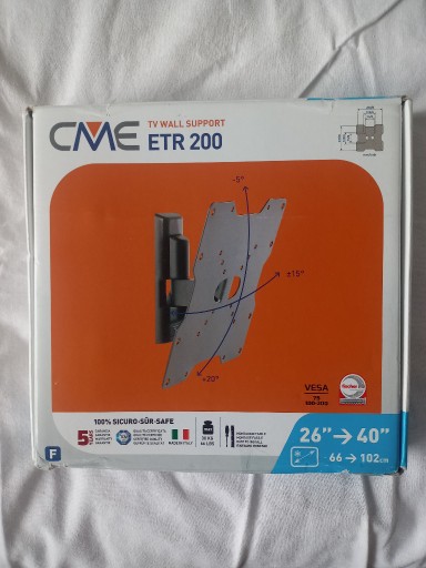 Zdjęcie oferty:  Uchwyt do TV CME ETR 200 26"-40" VESA 50-200