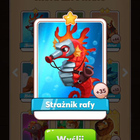 Zdjęcie oferty: Strażnik Rafy Stwory Coin Master Karta