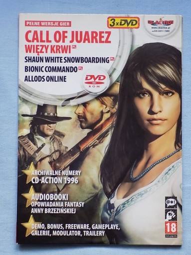 Zdjęcie oferty: ZESTAW GRY NA PC - 3XDVD-  CALL OF JUAREZ- BIONIC COMMANDO- SNOWBOARDING