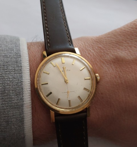 Zdjęcie oferty: Pozłacany zegarek ZENITH cal 2541 z lat 60'