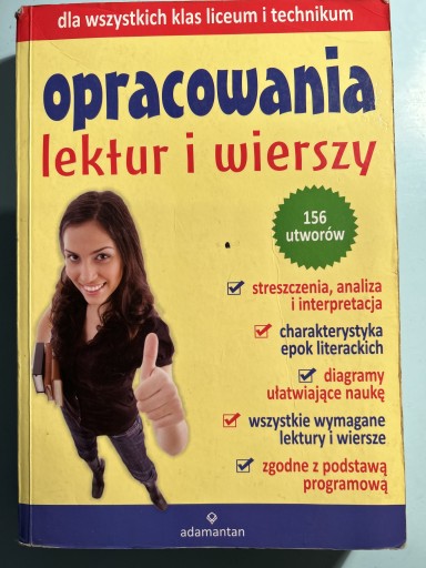 Zdjęcie oferty: opracowania lektur i wierszy