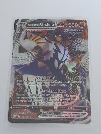 Zdjęcie oferty: Karta Pokemon Rapid Strike Urshifu V Max 