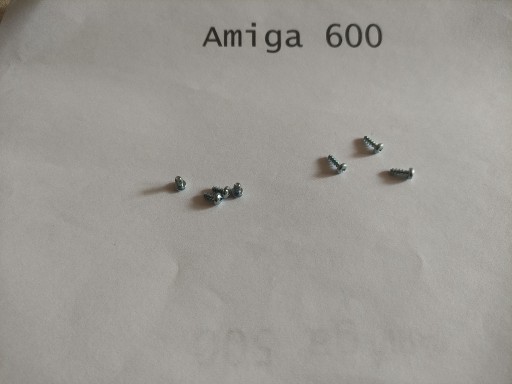 Zdjęcie oferty: Amiga 600 - Komplet śrubek do obudowy