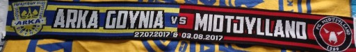 Zdjęcie oferty: Szal szalik Arka Gdynia Midtjylland Lech Cracovia Polonia Zagłębie Kszo