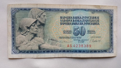 Zdjęcie oferty: Jugosławia banknot 50 dinara z 1981 r