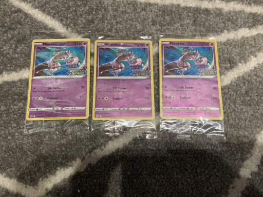 Zdjęcie oferty: 3 x Karta Pokémon Mewtwo 056 Brilliant Stars promo