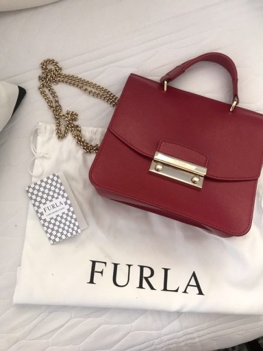 Zdjęcie oferty: FURLA Julia raz założona idealna torebka czerwona