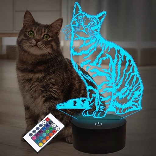 Zdjęcie oferty: LED 3D lampka nocna ze zmianą kolorów