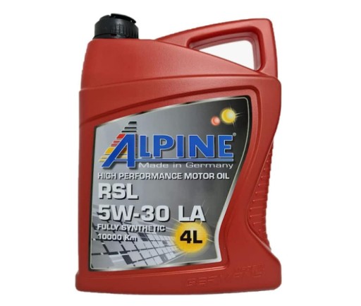 Zdjęcie oferty: Olej silnikowy ALPINE RSL LA 4l 5W-30 LA Germany