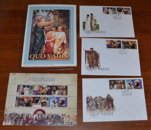 Zdjęcie oferty: Quo Vadis bl. 176 w karnecie + 3 FDC