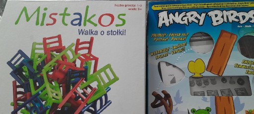 Zdjęcie oferty: Mistakos walka o stołki i Angry Birds Proca