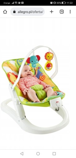 Zdjęcie oferty: Fisher Price Składany leżaczek z wibracjami CMR20