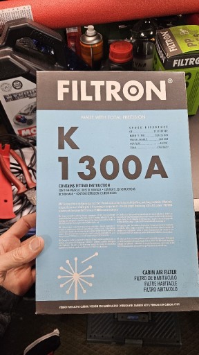 Zdjęcie oferty: Filtr kabinowy węglowy Filtron K1300A Renault