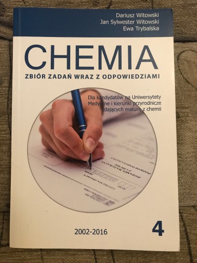 Zdjęcie oferty: Chemia 4 Witowski Zbiór zadań