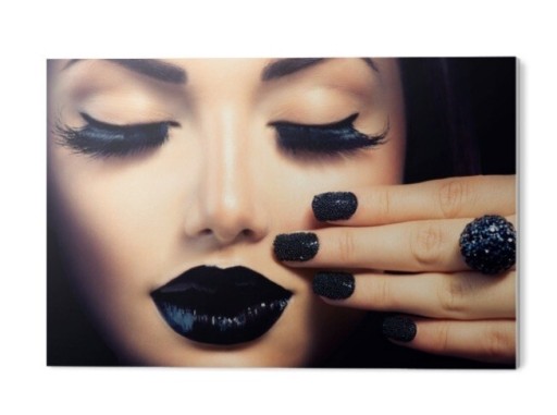 Zdjęcie oferty: Obraz pcv kobieta makijaż manicure 90x60cm